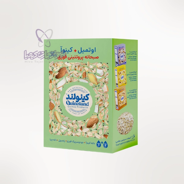کینوآ و اوتمیل با زنجبیل و دانه چیا جعبه 300 گرم